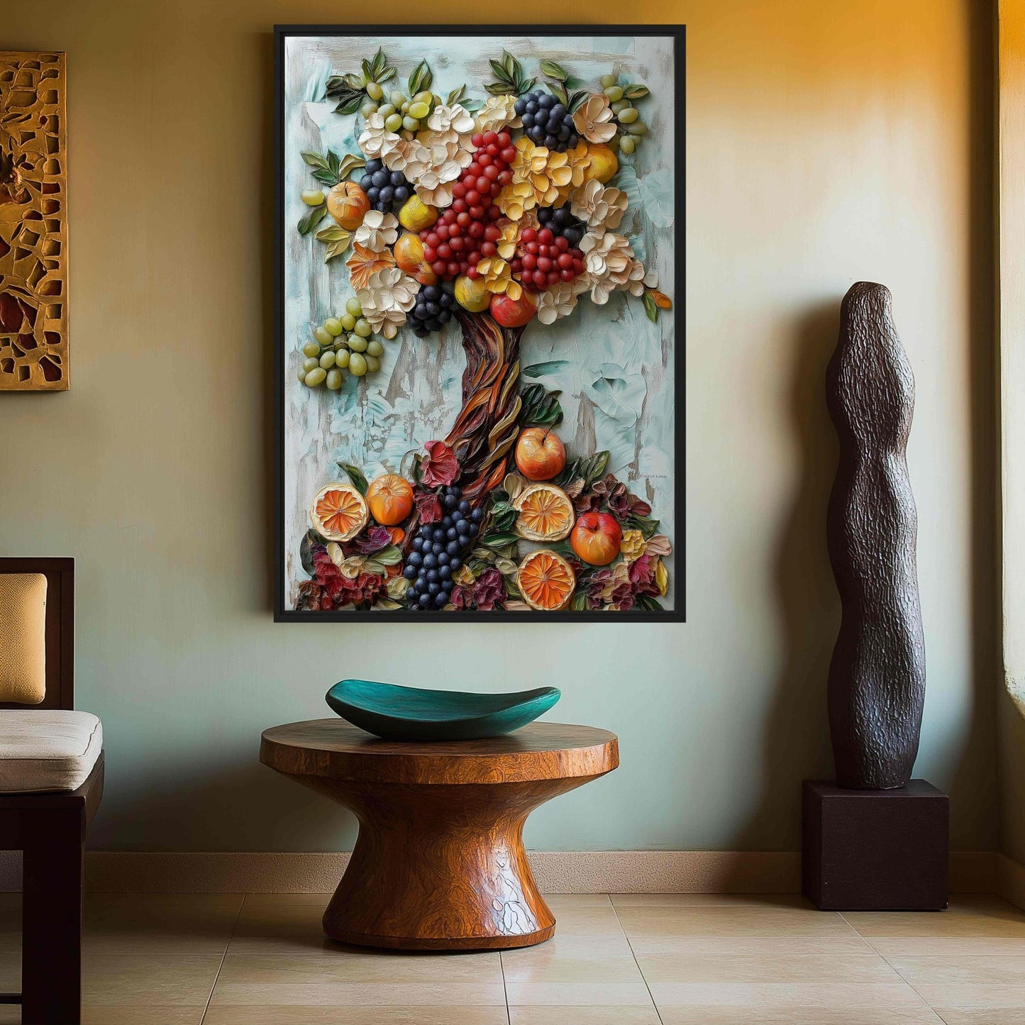 Fruit Tree Kitchen Art Canvas Print Detail | PaintFu