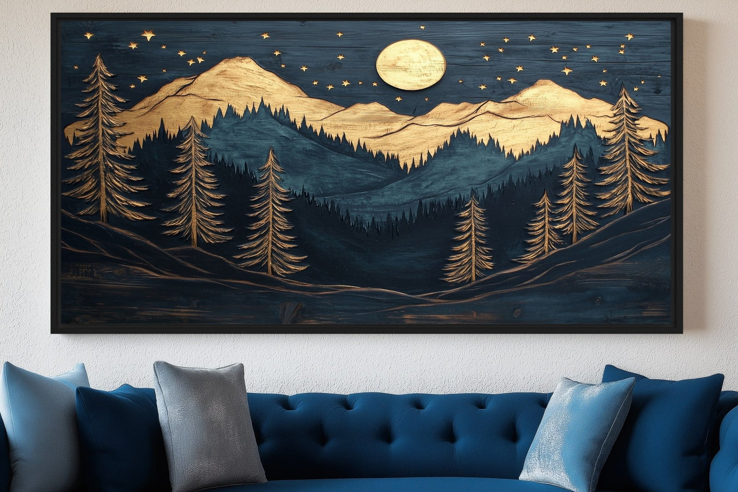 Woodland Serenity Canvas Print Detail | PaintFu