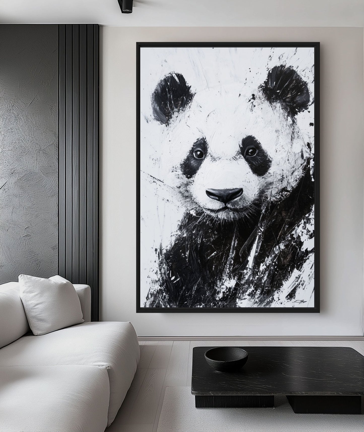 Panda Minimalist Art Digital Print