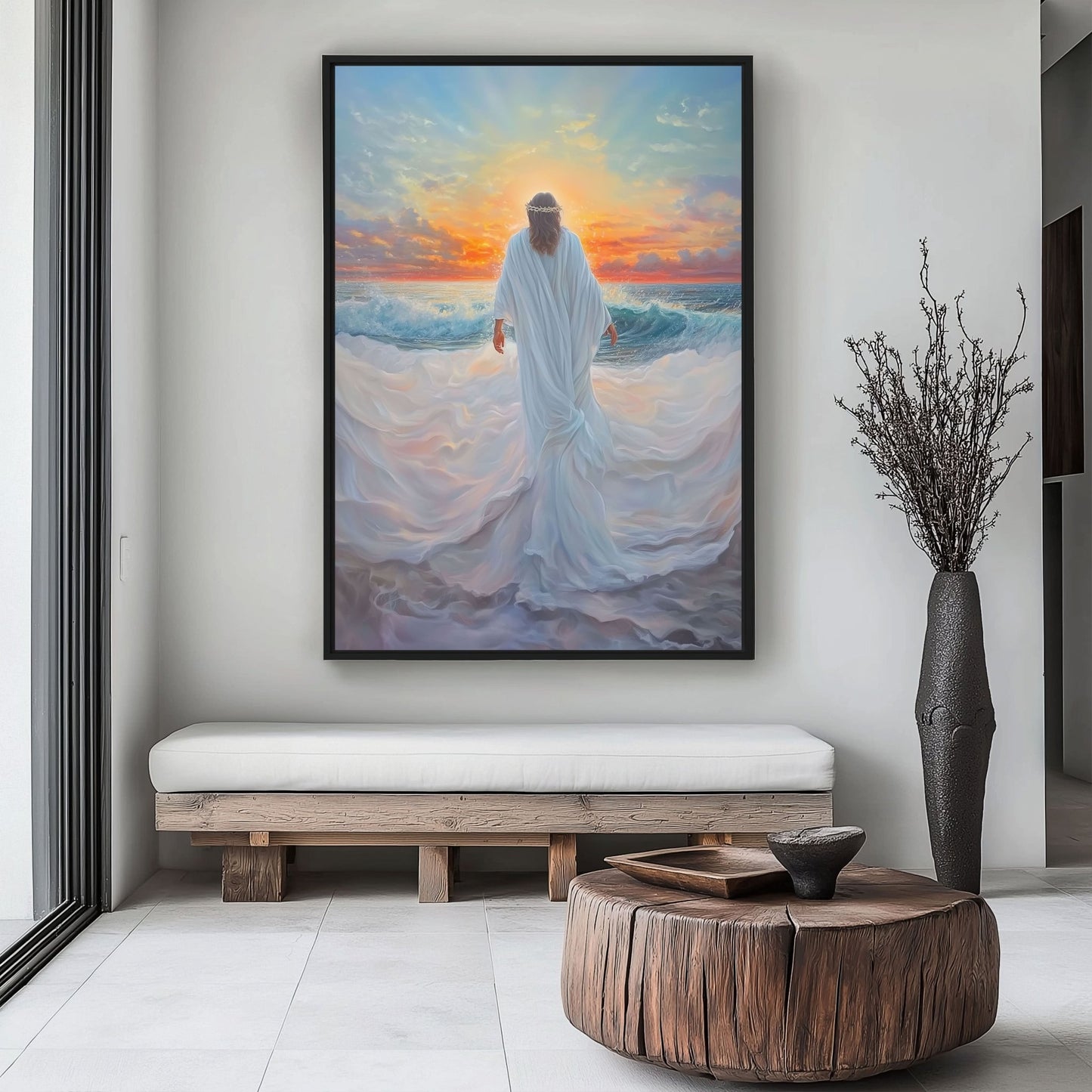 Jesus Walking On Water Religious Art Digital Print