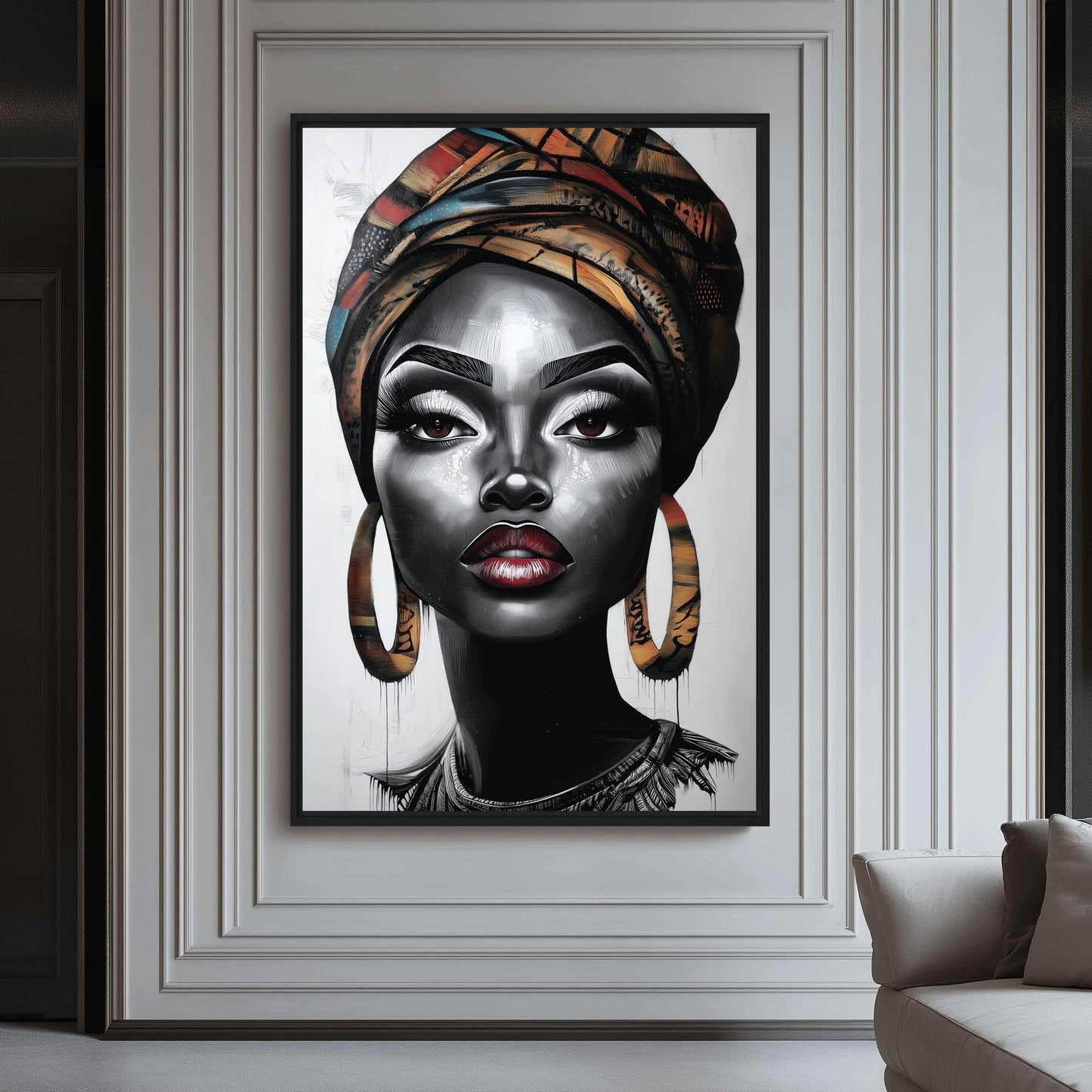 Black Woman Portrait Digital Print