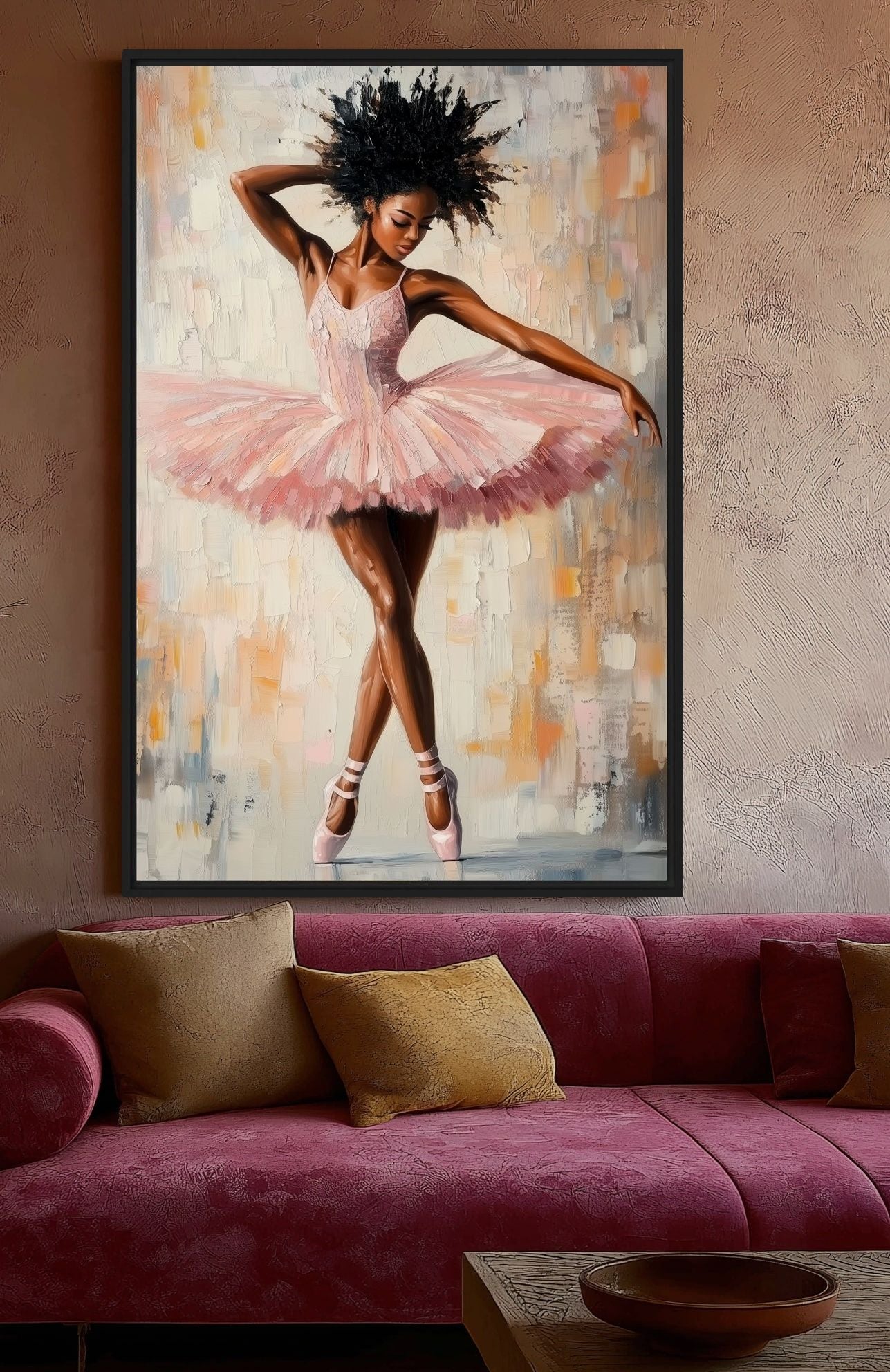 African American Ballerina Digital Print