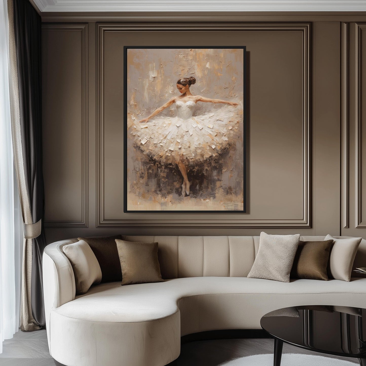 Ballerina Modern Art Digital Print