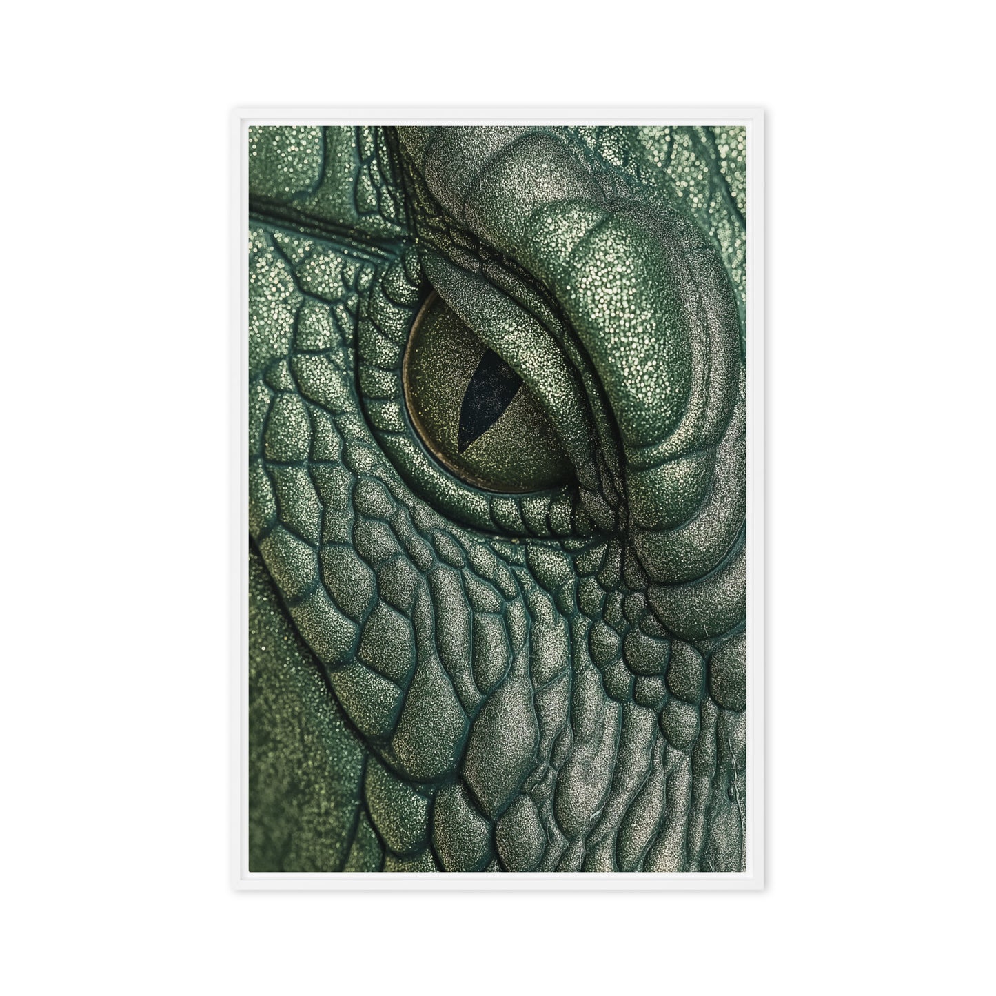 Crocodile Eye Framed Canvas