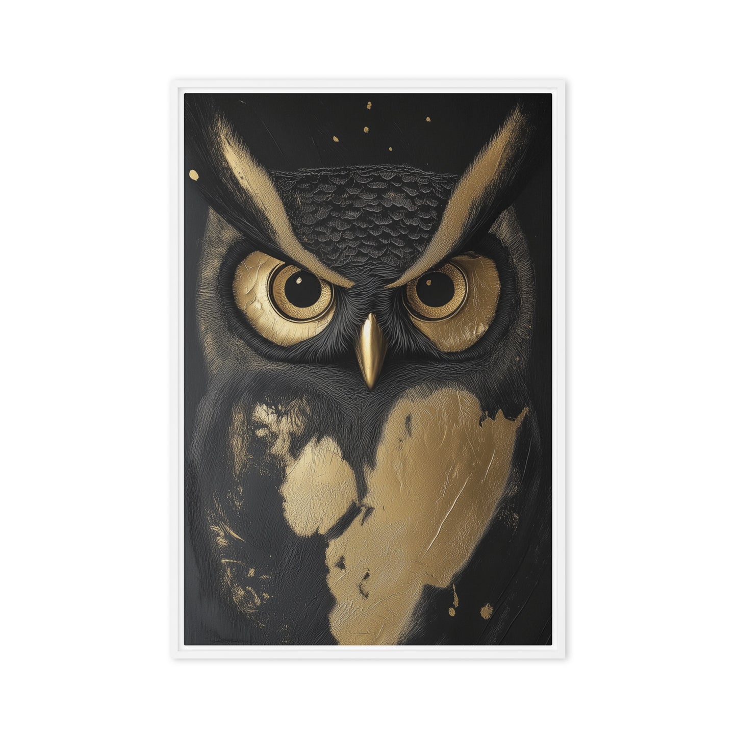 Owl Modern Art Framed Canvas