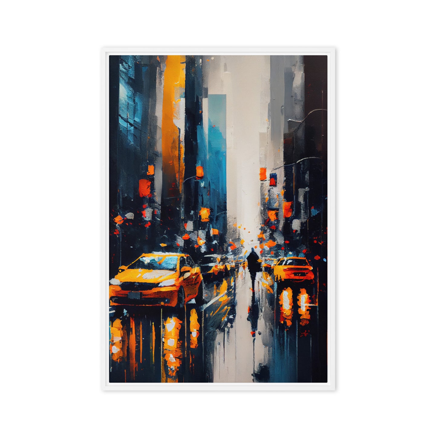 New York Modern Art Framed Canvas