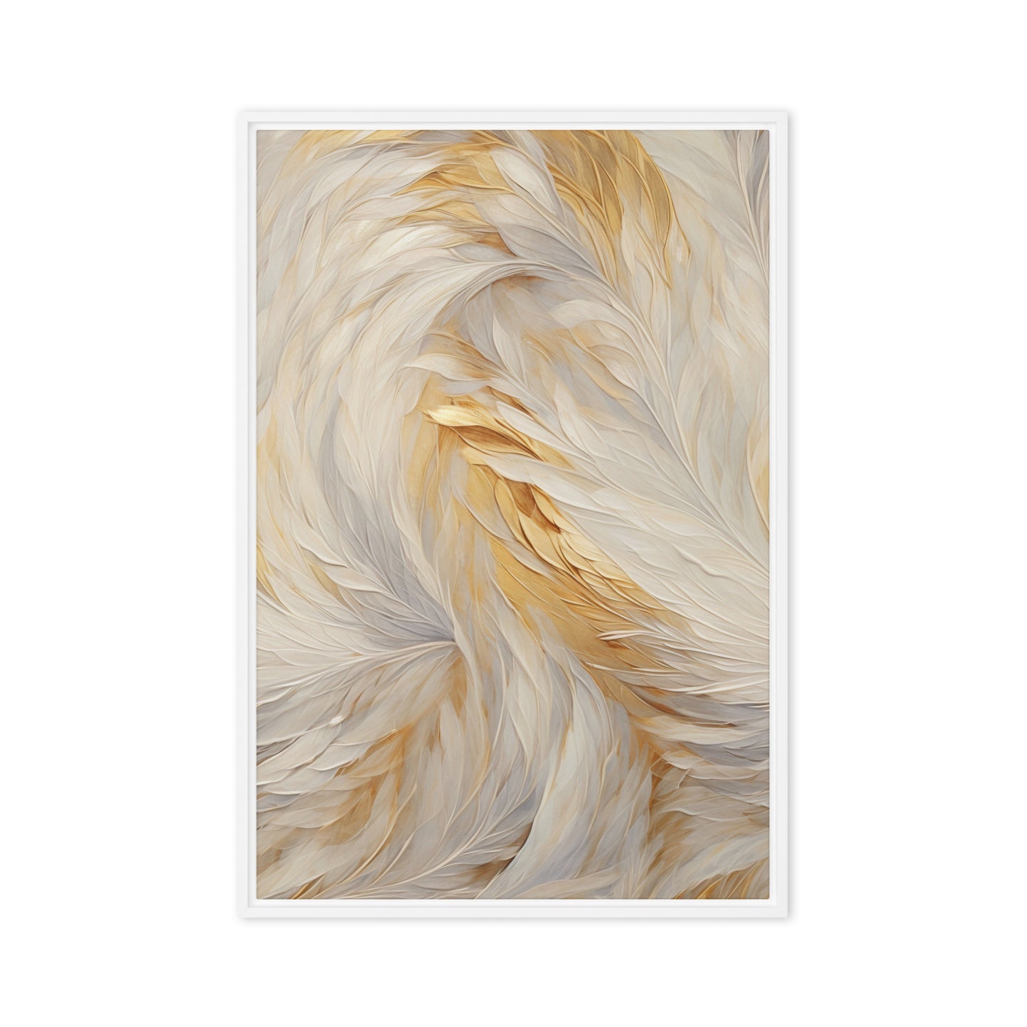 Feathers Fine Art Framed Canvas