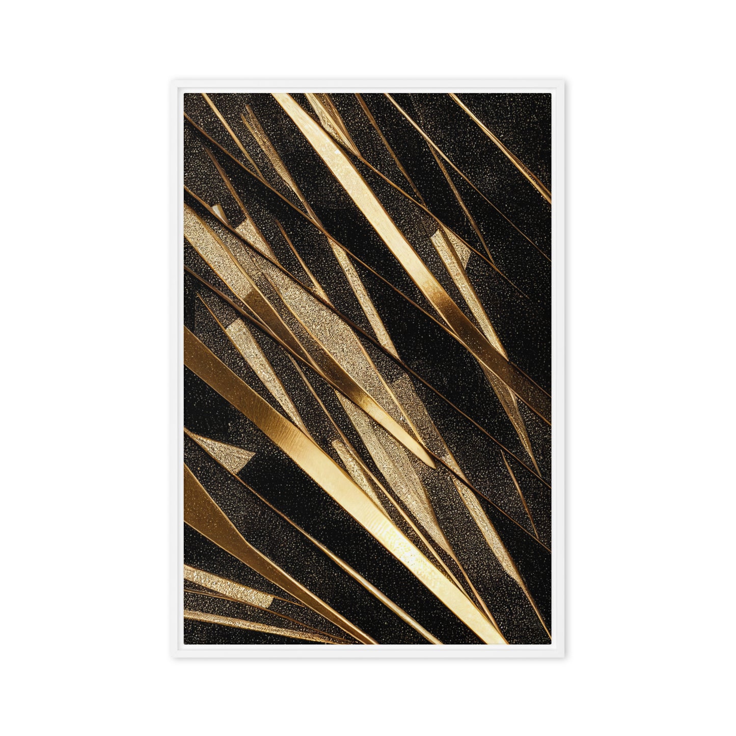 Black Gold Luxury Art Framed Canvas