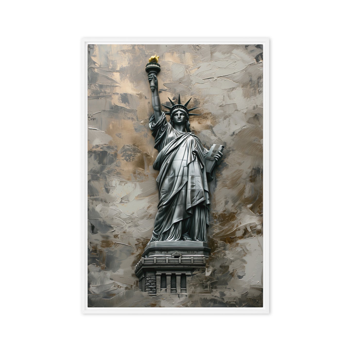 Statue of Liberty Framed Canvas