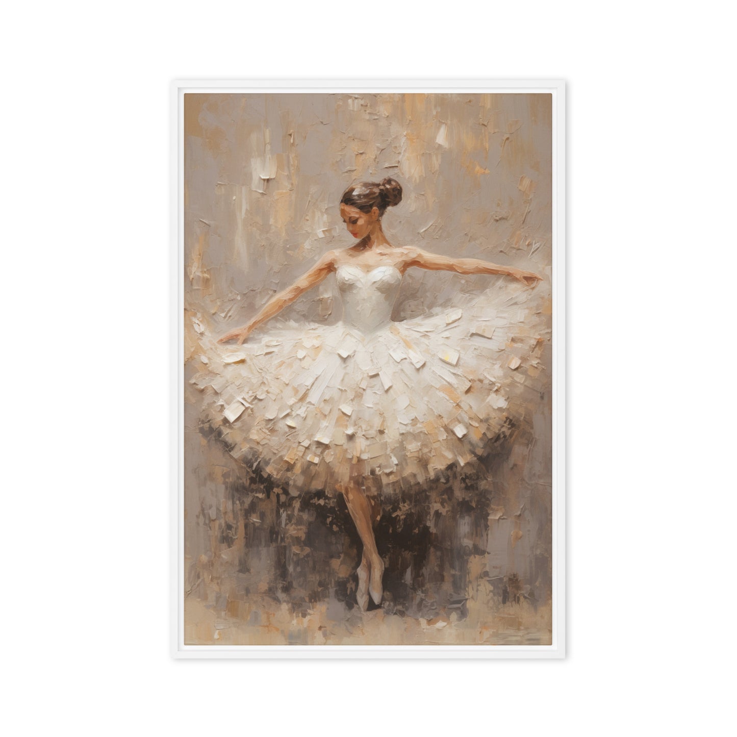 Ballerina Modern Art Framed Canvas