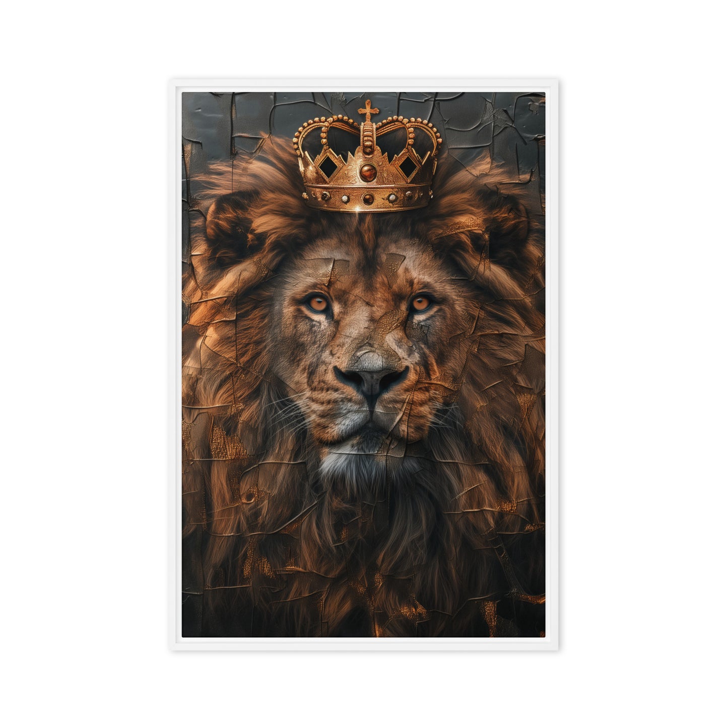King Of the Jungle Framed Canvas