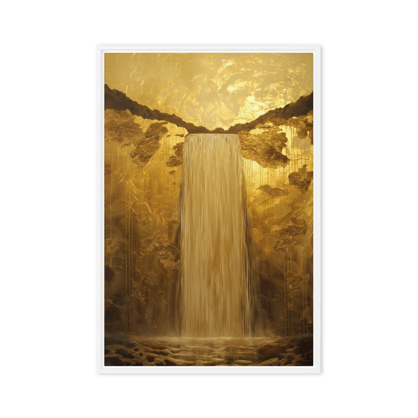 Majestic Waterfall Framed Canvas
