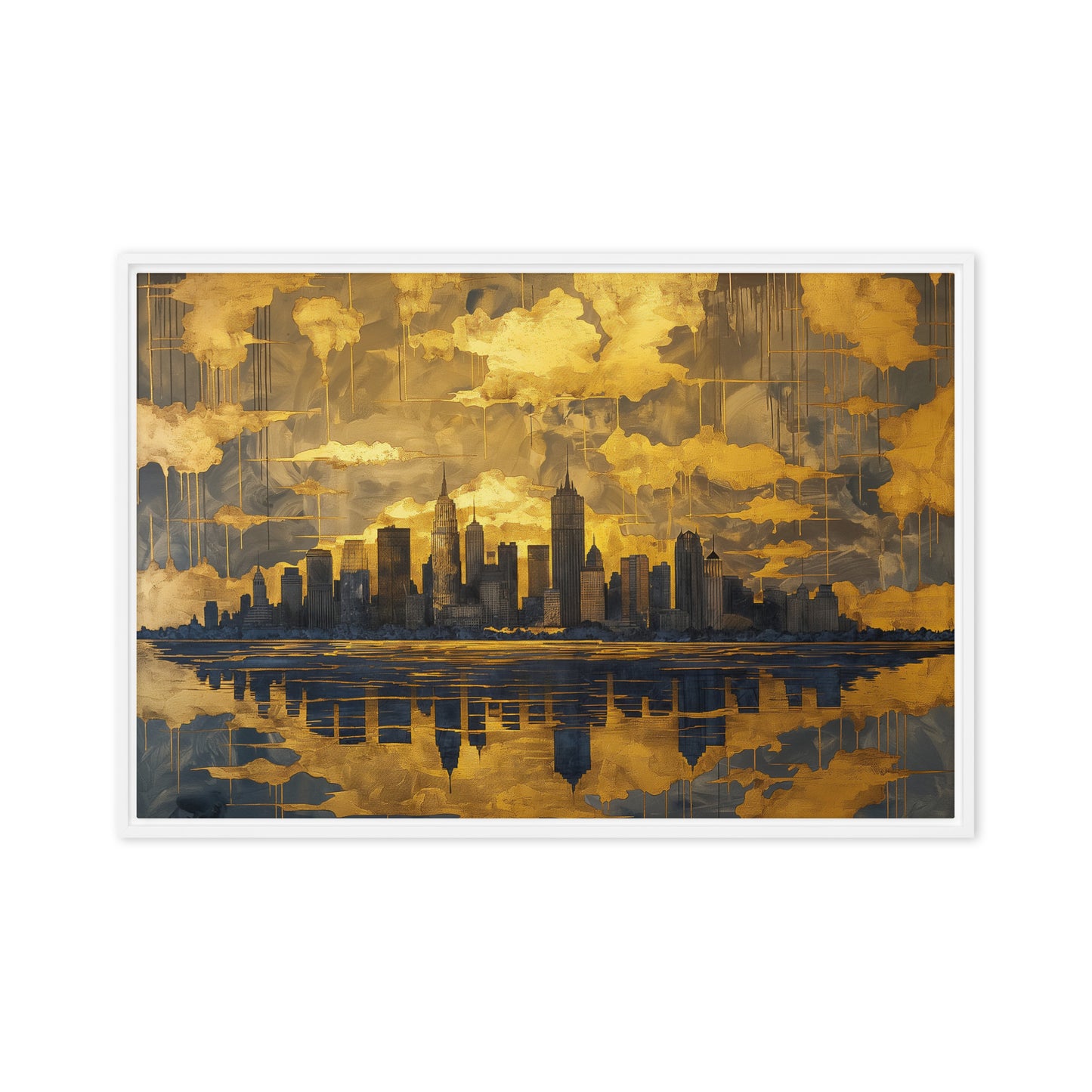 Stunning New York Cityscape Framed Canvas