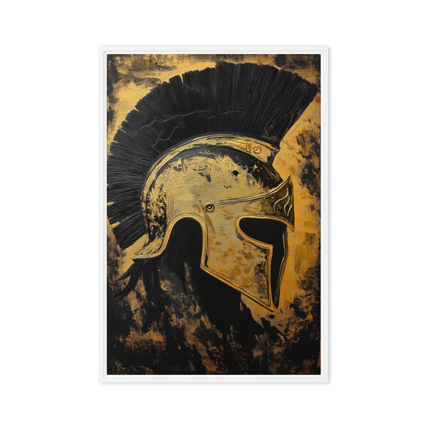 Spartan Warrior Modern Art Framed Canvas