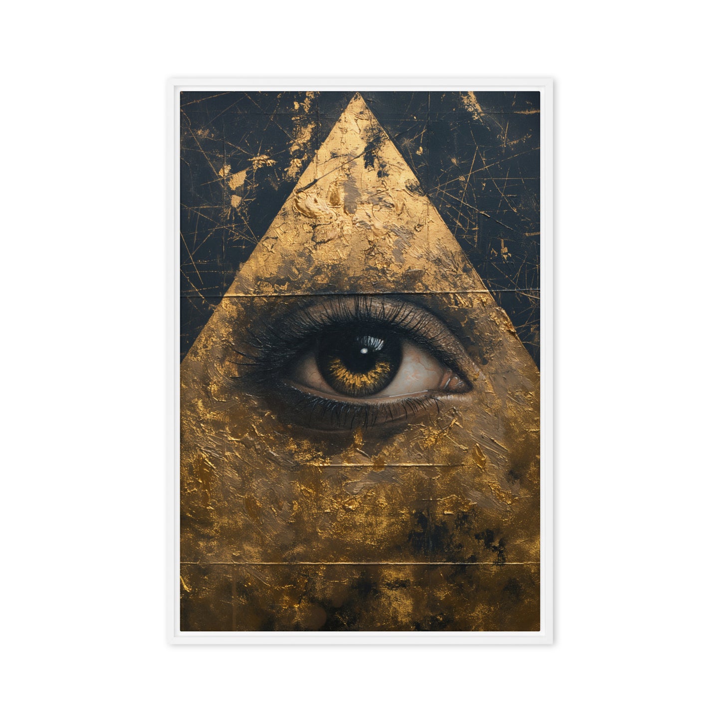 Illuminati Eye Luxury Art Framed Canvas