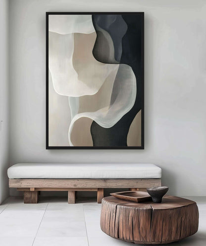 Abstract Neutral Art Digital Print - PaintFu