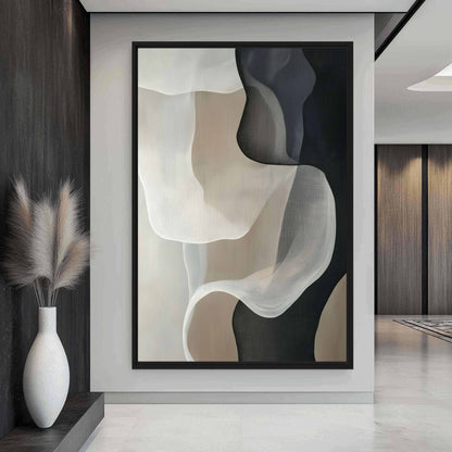 Abstract Neutral Art Digital Print - PaintFu