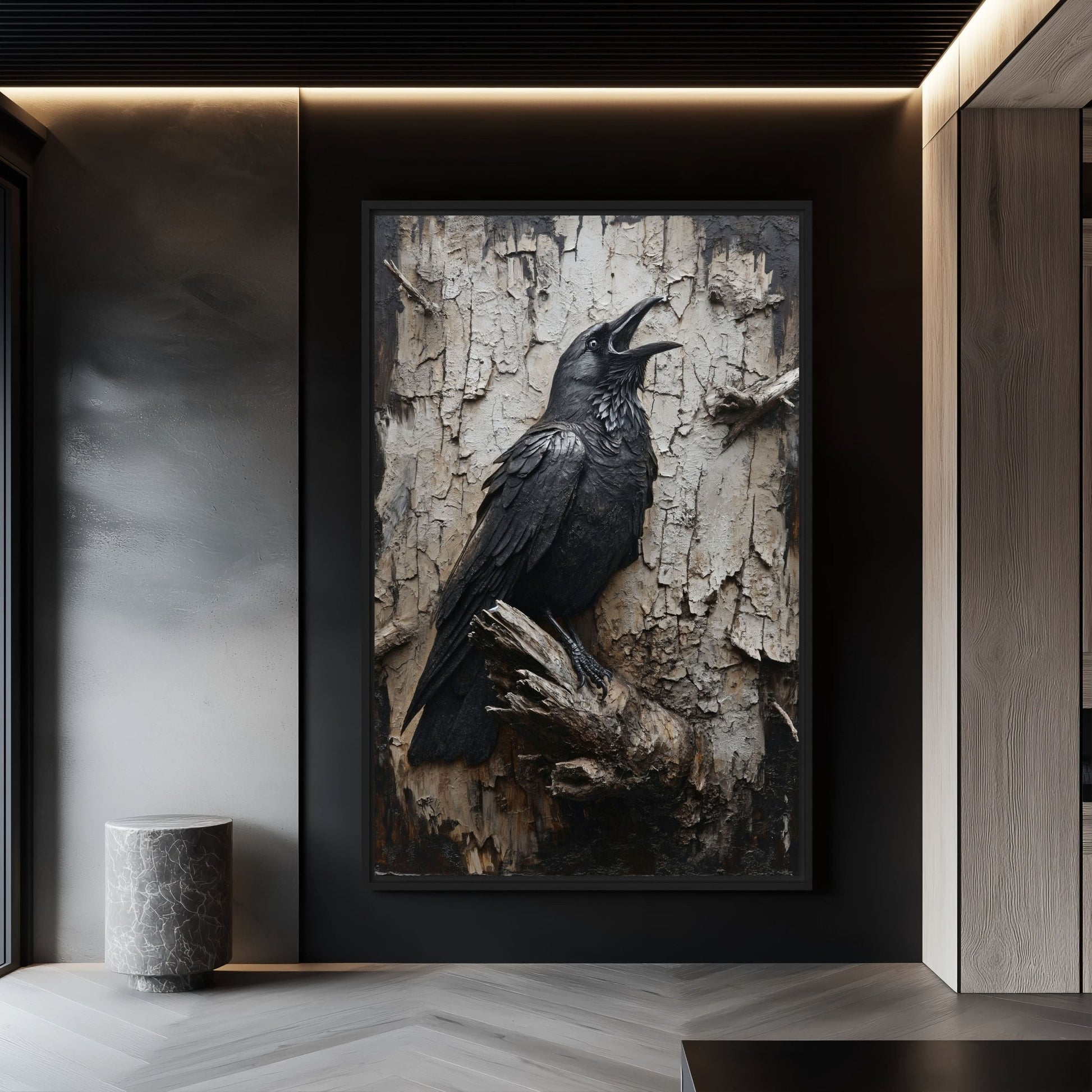 Black Crow Gothic Art Digital Print