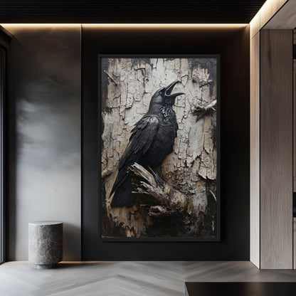 Black Crow Gothic Art Digital Print