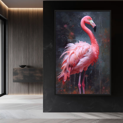 Pink Flamingo Modern Art Digital Print