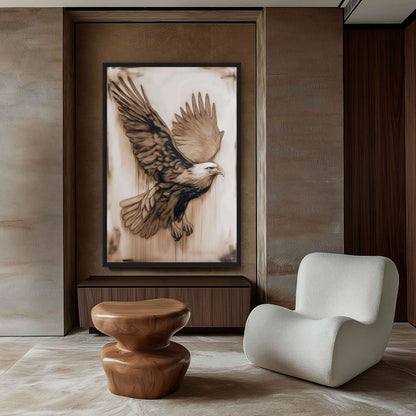 Bald Eagle Wildlife Art Digital Print - PaintFu