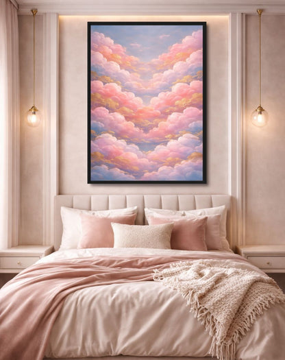 Pastel Clouds Modern Art Digital Print - PaintFu