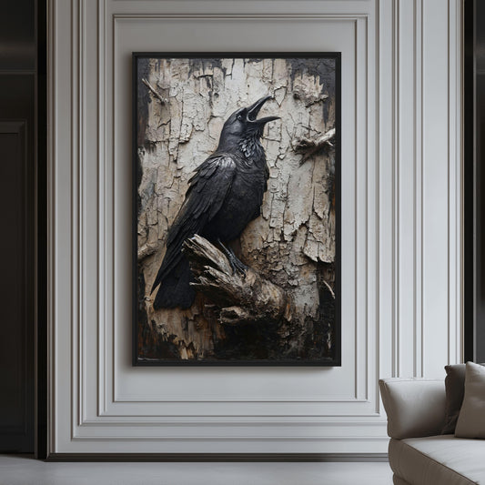 Black Crow Gothic Art Digital Print