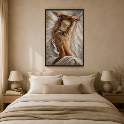 Beautiful Woman In Bed Sensual Art