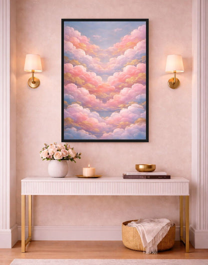 Pastel Clouds Modern Art Digital Print - PaintFu