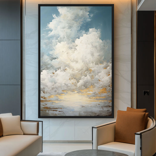 Beautiful Clouds Framed Canvas