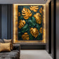 Monstera Leaves Floral Art Framed Canvas