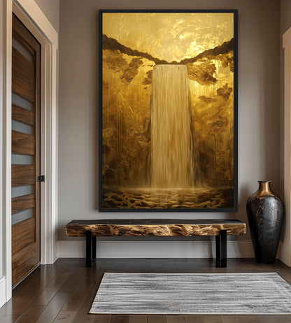 Majestic Waterfall Framed Canvas