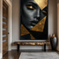 Woman In Gold Triangles Digital Print