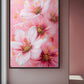 White Pink Flowers Floral Art Digital Print