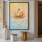 Golden Lotus Zen Decor Digital Print