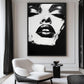 Black And White Abstract Female Digital Print