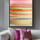 Pink & Gold Abstract Artwork Framed Canvas