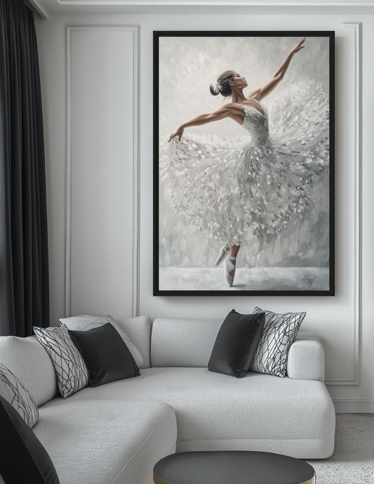Ballerina Elegance Modern Art Digital Print
