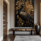 Majestic Peacock Wall Art Framed Canvas