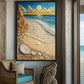 Beach Art Boho Style Framed Canvas