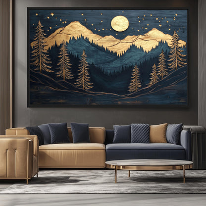 Woodland Serenity Canvas Print Detail | PaintFu