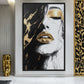 Woman Portrait Modern Art Framed Canvas