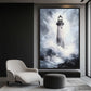 Lighthouse Nautical Art Framed Canvas