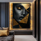 Woman In Gold Triangles Digital Print
