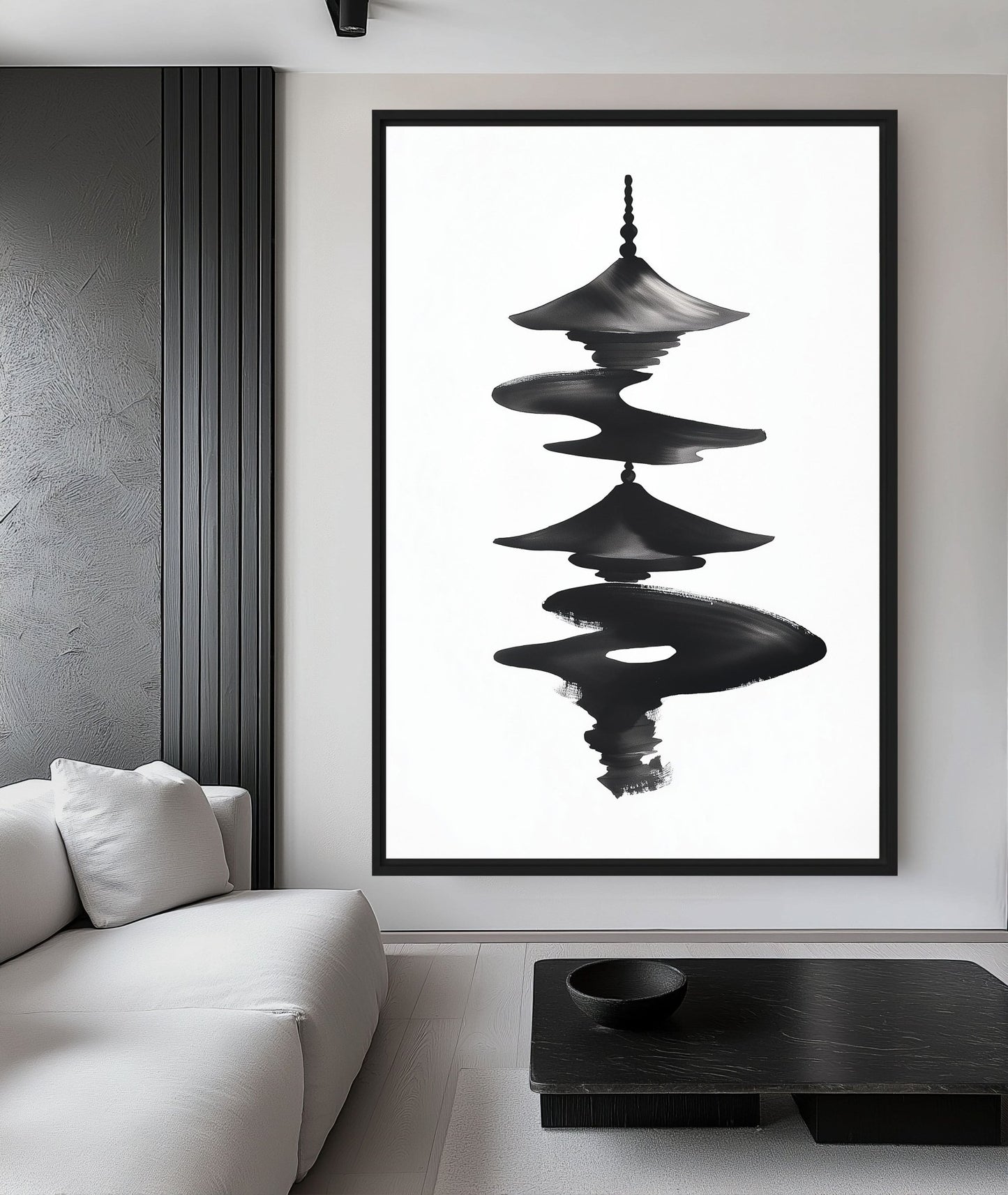 Japanese Pagoda Minimalist Art Digital Print