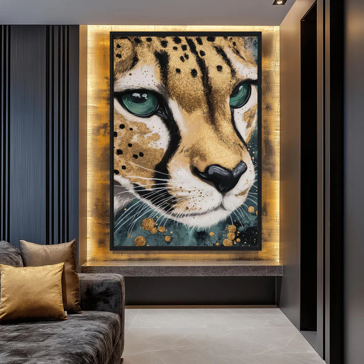 Beautiful Cheetah Modern Art Digital Print