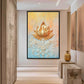 Golden Lotus Zen Decor Digital Print