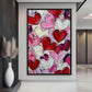 Love Modern Art Framed Canvas