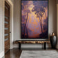 Purple & Gold Abstract Forest Digital Print