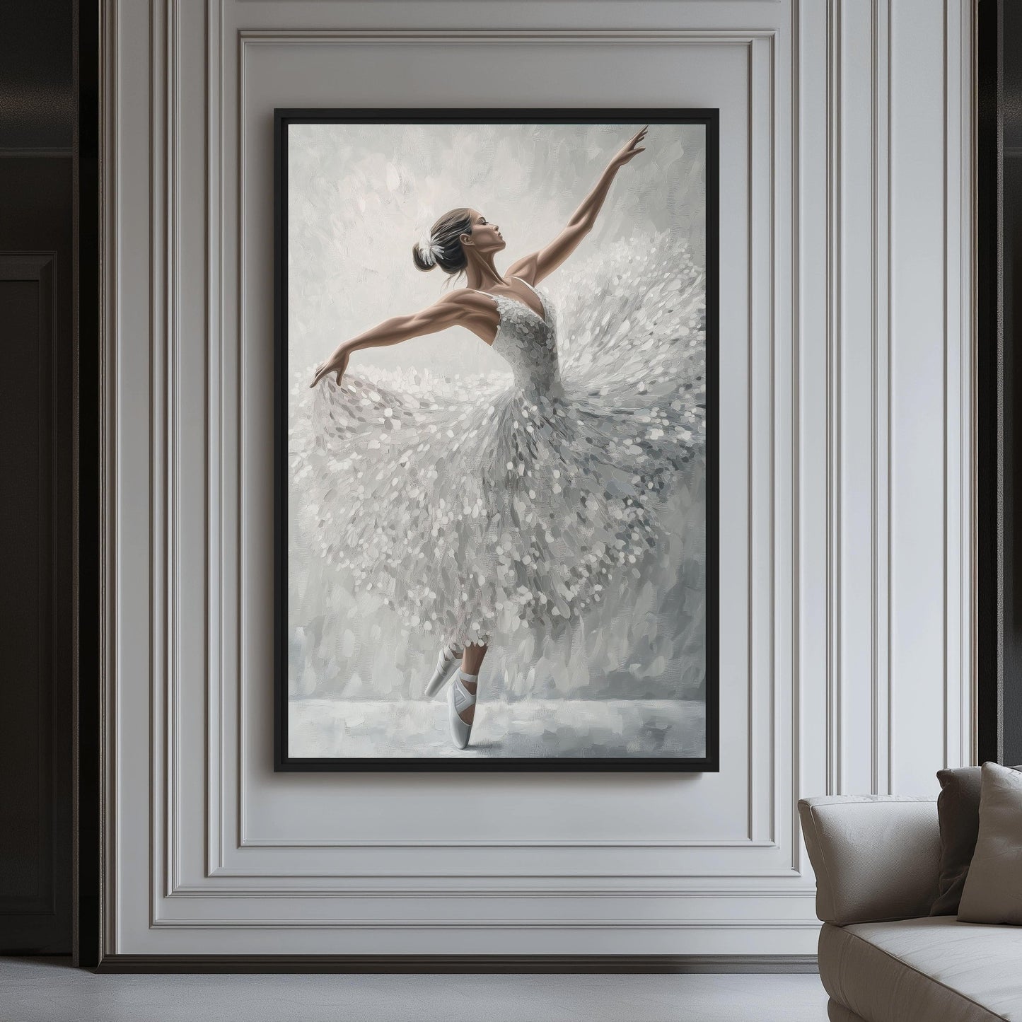 Ballerina Elegance Modern Art Digital Print